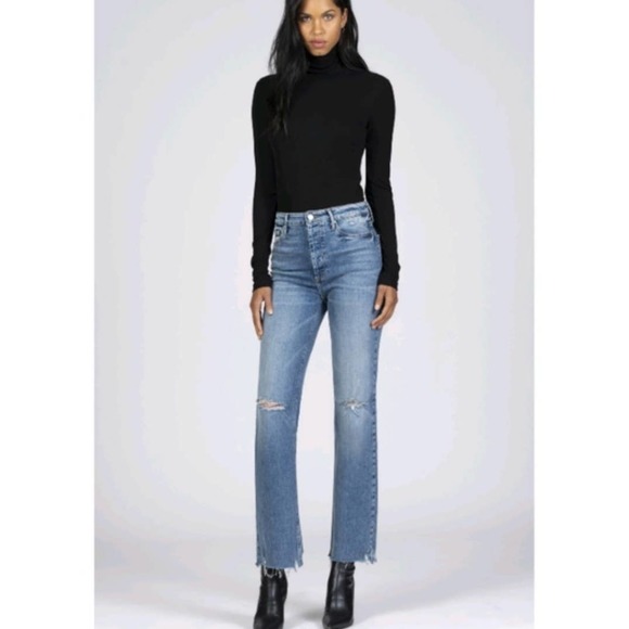 BLACK ORCHID LA | Marisa Relaxed Straight Fray Jeans | 28 - Picture 1 of 5